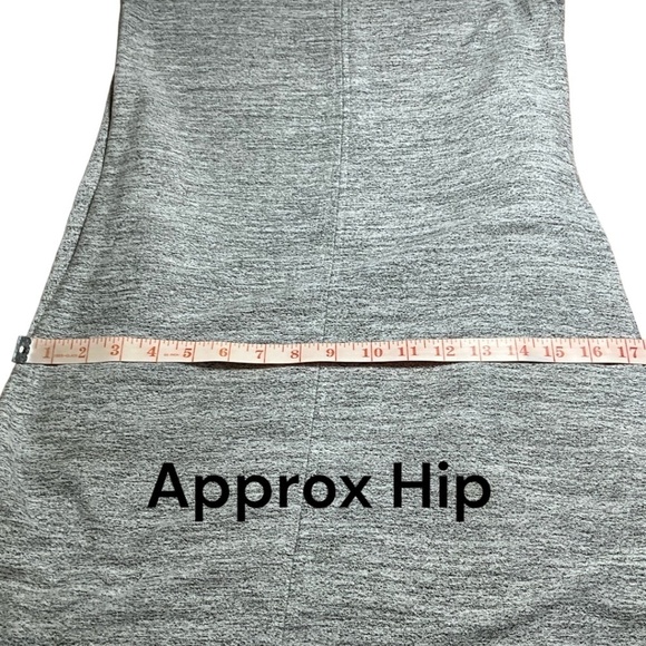 TRIPLE FIVE SOUL Grey Stretch Jersey Knit Front Wrap Sleeveless Dress U S Sz SP - Picture 6 of 10